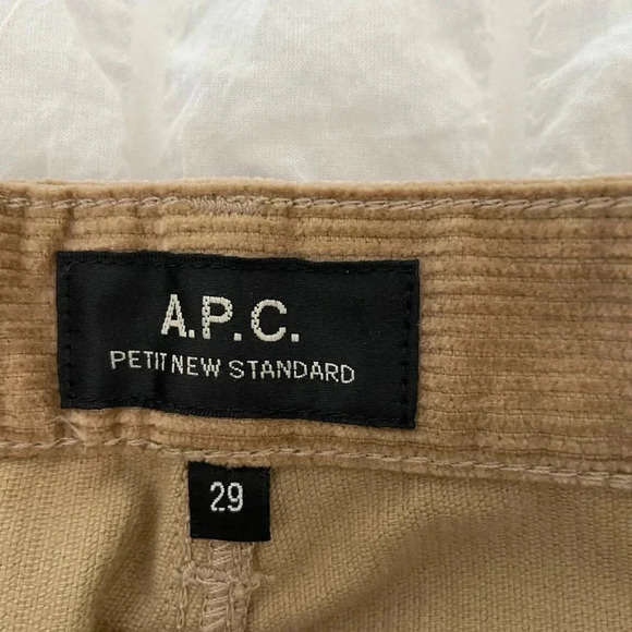 A.P.C petite new standard beige corduroy pants - Picture 6 of 10
